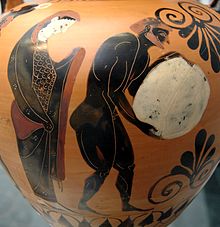 Sisyphus, depicted on a classical urn. We are still using and improving on the Sisyphus image too, finding new ways it can help us understand our world.