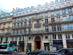 The randomly-selected building across from my cheap hotel in Paris.  With this as the architectural average, the BN becomes even more absurd.