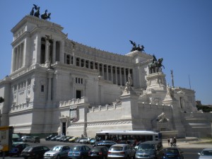 Mussolini's huge thing, built onto the front of the Capitoline.  Modern consensus: Do not want!