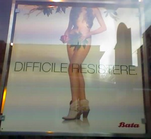 The Batta "Dificult to Resist" women's add.