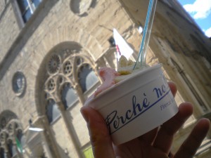 In Florence, Perche no...! has an entire case of dairy-free, vegan gelati, including both amazing sorbets and soy-based creamy flavors.