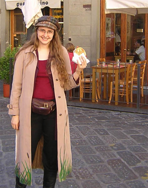 Me, in Italy, with food. Perfection.