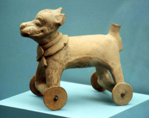 Aztec wheeled toy