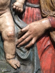 In the absence of a relevant illustration, please enjoy this beautiful hand, on a ceramic Madonna, in Berlin.