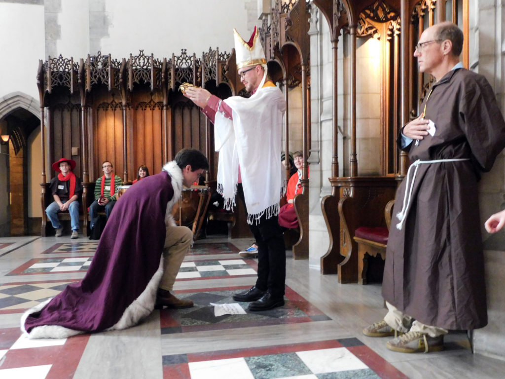 Our newly-elected pope crowns the Holy Roman Emperor